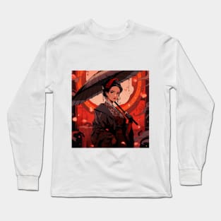 Japanese Lady Long Sleeve T-Shirt